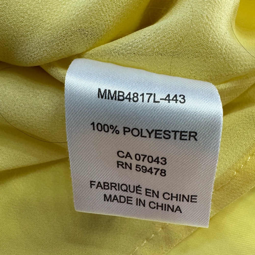Rachel Zoe Women’s Sz Small Yellow Satin Feel Spaghetti Strap Camisole Tank Top - Picture 3 of 6